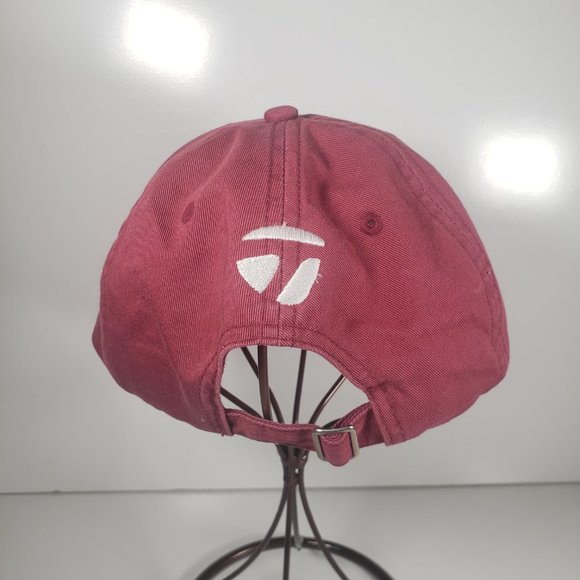 Taylor Made R7 Maroon Embroidered Strap Back Adjustable Dad Style Hat Cap - Picture 4 of 6